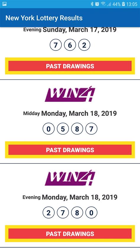 ny lottery results official site.